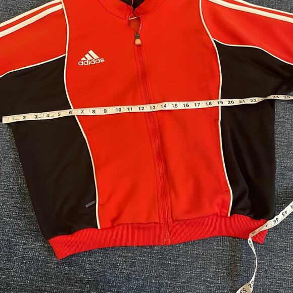 Vintage Adidas Zip Up Jacket - Stripe Logo - Size Large - Picture 6 of 7